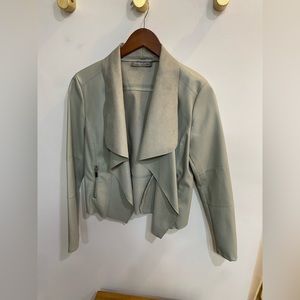 Gray Leather Bagatelle Jacket
